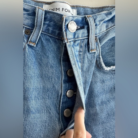 Denim Forum The Joni High Rise Loose 29L Jeans, Size 25, Medium Wash Denim - Picture 10 of 16